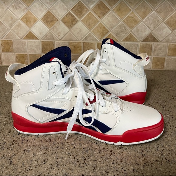 Reebok Classic Mid Men’s Sneaker OE2501 Size 9 Red White and Blue - Picture 5 of 9